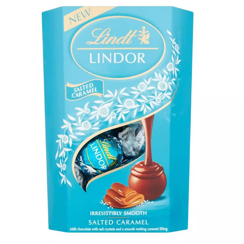 Lindt LINDOR Assorted Salted Caramel Chocolate Truffles 337g mulveys.ie nationwide shipping