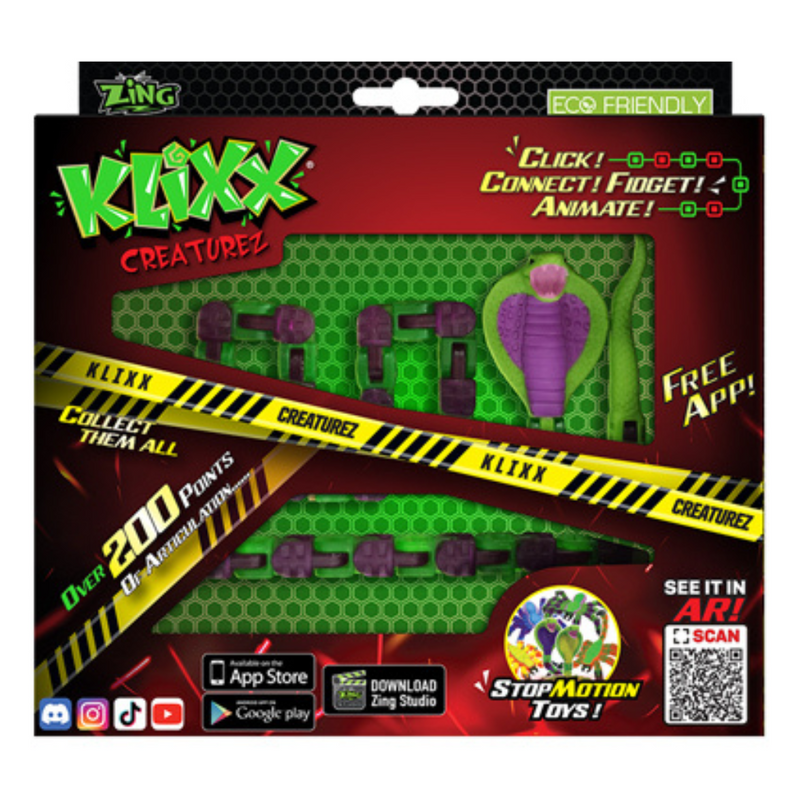 KLiXX Cobra - Stop-frame Animation and Fidget Toy mulveys.ie nationwide shipping