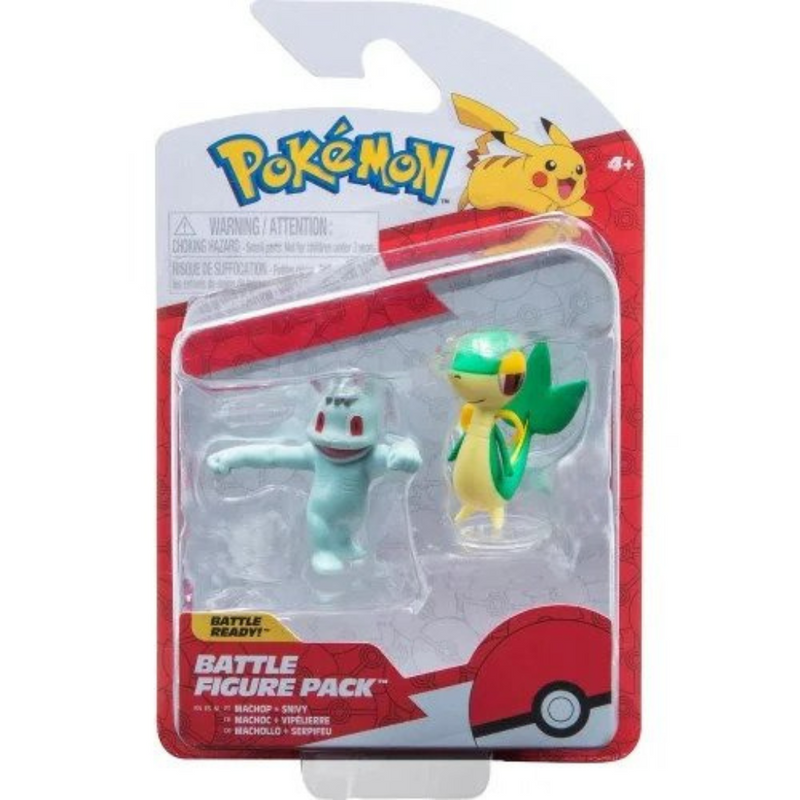 Jazwares Pokemon W14 - Machop And Snivy mulveys.ie nationwide shipping