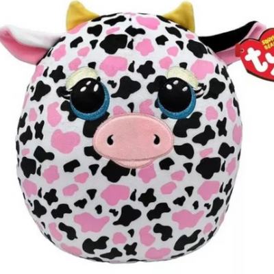 TY Squishy Beanie Milkshake the Cow 14"