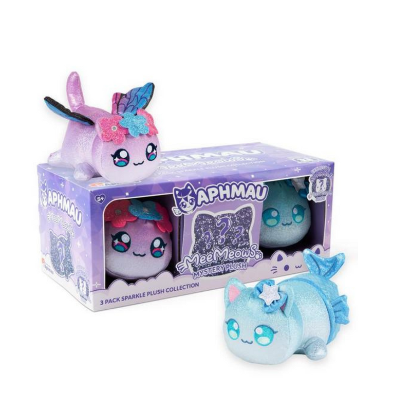 Aphmau Mee Meows 3 Pack Sparkle Plush Collection mulveys.ie nationwide shipping