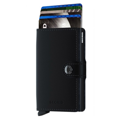 Secrid mini wallet leather matte black-black mulveys.ie nationwide shipping