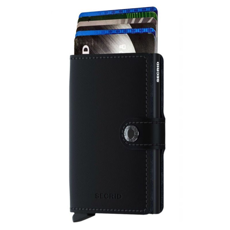 Secrid mini wallet leather matte black-black mulveys.ie nationwide shipping