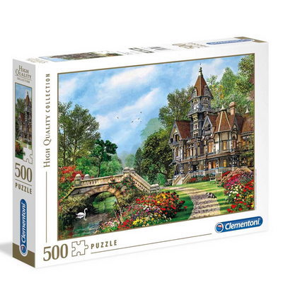 Old Waterway Cottage - 500pc Jigsaw Puzzle by Clementoni
