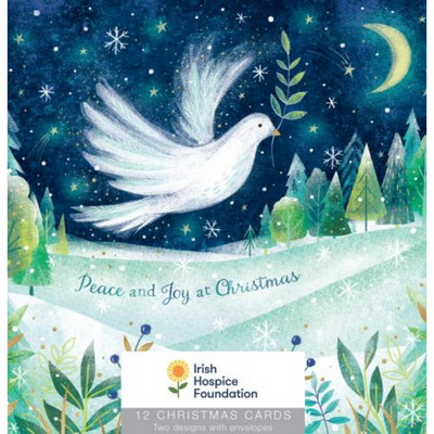 Irish Hospice Foundation Charity Christmas Cards Peace and Joy mulveys.ie nationwide shipping