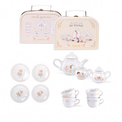 Moulin Roty PORCELAIN TEA SERVICE SUITCASE - THE LITTLE DANCE SCHOOL mulveys.ie nationwide shipping
