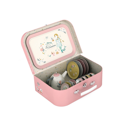 Moulin Roty Tea Set in Carry Case 14 pcs - Les Parisiennes mulveys.ie nationwide shipping