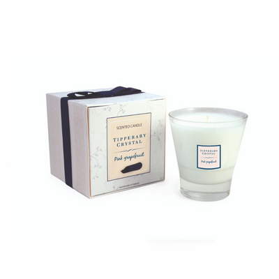 TIPPERARY CRYSTAL Pink Grapefruit Candle Filled Tumbler Glass mulveys.ie nationwide shipping