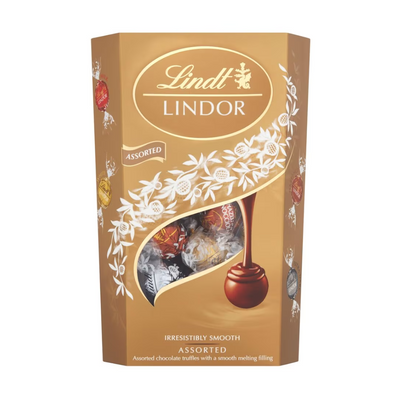 Lindt Lindor Assorted Chocolate Truffle Carton 337G mulveys.ie nationwide shipping