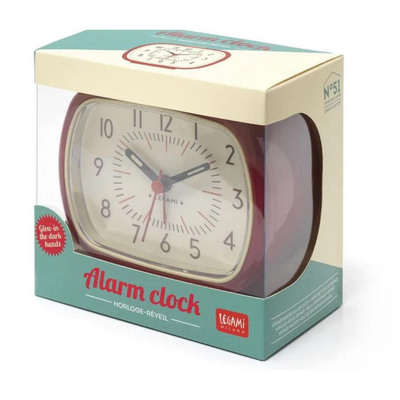 LEGAMI RETRO ALARM CLOCK - RED mulveys.ie nationwide shipping