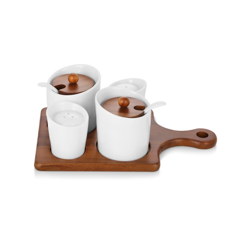 Newbridge Ceramic and Wood Condiment Set mulveys.ie nationwide shipping