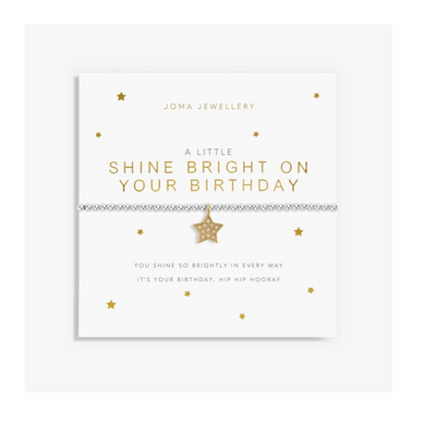 Joma A Little 'Shine Bright On Your Birthday' Bracelet mulveys.ie nationwide shipping