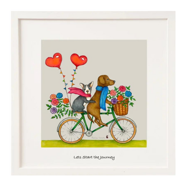 BELINDA NORTHCOTE 'LET'S START THE JOURNEY' FRAMED PRINT mulveys.ie nationwide shipping