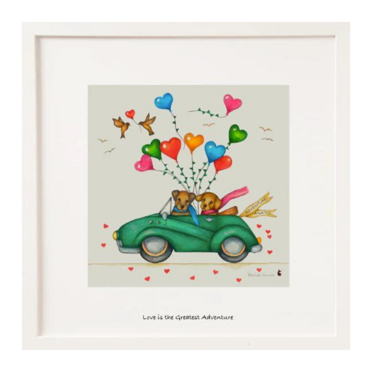 True love is the greatest adventure Belinda Northcote 6 x6 mulveys.ie nationwide shipping