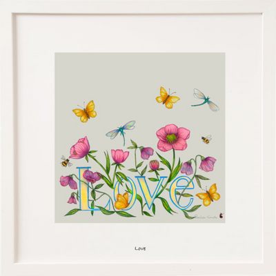 LOVE LARGE by Belinda Northcote 13 x 13 mulveys.ie nationwide shipping