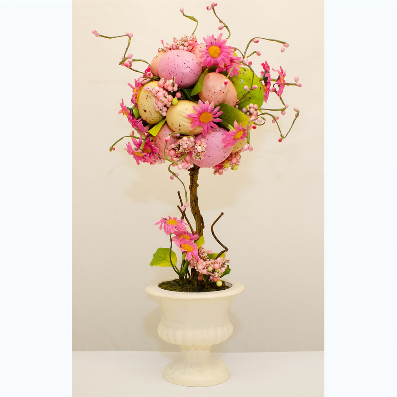 ENCHANTE PINK BLOSSOM TOPIARY TREE 38CM 35621