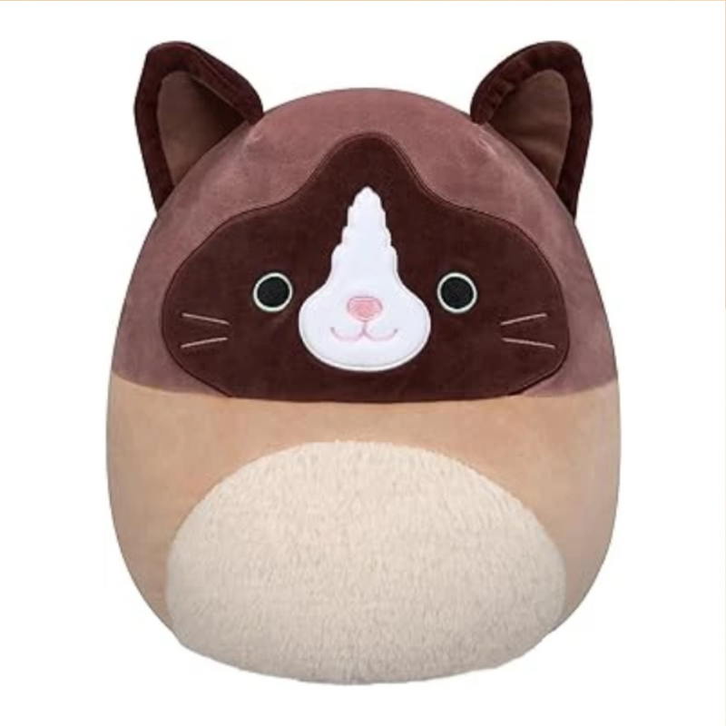 12" Squishmallow Woodward - Brown and Tan cat
