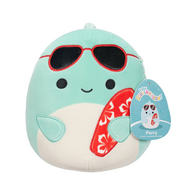 Squishmallows 7.5" - Perry Teal Dolphin with Sunglasses and Surfboard mulveys.ie nationwide shipping