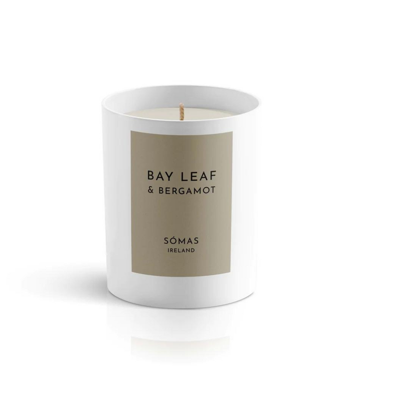 SÓMAS STUDIO BAY LEAF & BERGAMOT CANDLE MULVEYS.IE NATIONWIDE SHIPPING