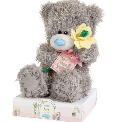 Me To You 'Thank You' Plush Bear On Gift Plinth 15cm High mulveys.ie nationwide shipping