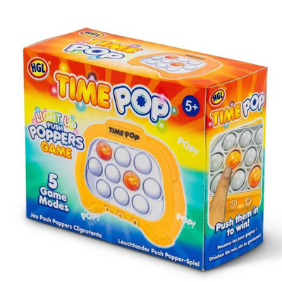 Time Pop Light Up Push Poppers Game - Orange mulveys.ie nationwide shipping