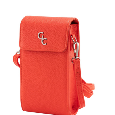 Galway Crystal Mini Cross Body Bag - Tangerine mulveys.ie nationwide shipping