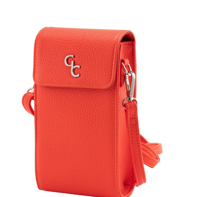 Galway Crystal Mini Cross Body Bag - Tangerine mulveys.ie nationwide shipping