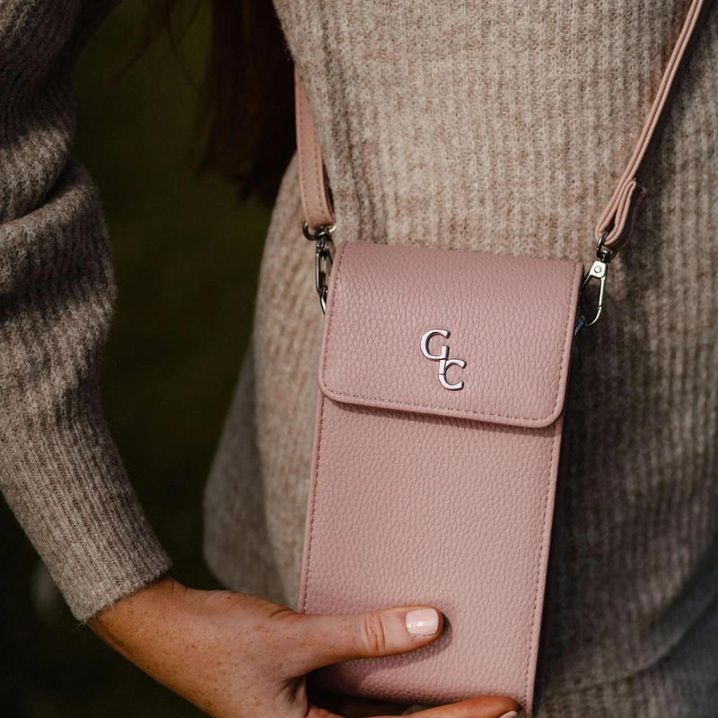 Galway Crystal Mini Cross Body Bag - Rose Pink mulveys.ie nationwide shipping