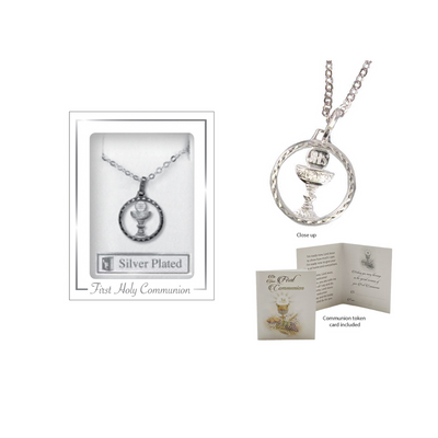 Communion Necklace and Medal/Card mulveys.ie nationwide shipping