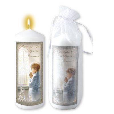 Communion Candle Boy/6 inch C86520 mulveys.ie nationwide shipping