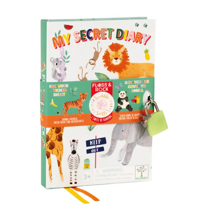 Secret Diary With Lock & Key Scented Jungle Floss & Rock Unisex MULVEYS.IE NATIONWIDE SHIPPING