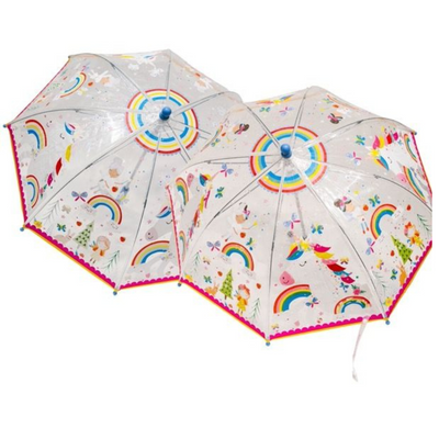 Floss & Rock Colour Changing Umbrella – Rainbow Fairy Transparent mulvleys.ie nationwide shipping