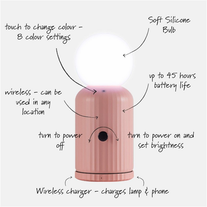 Lund London Wireless lamp and charger
