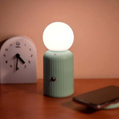 Lund London Skittle Lamp Ball Table Lamp with Charging Pad  (Mint Green) mulveys.ie nationwide shipping