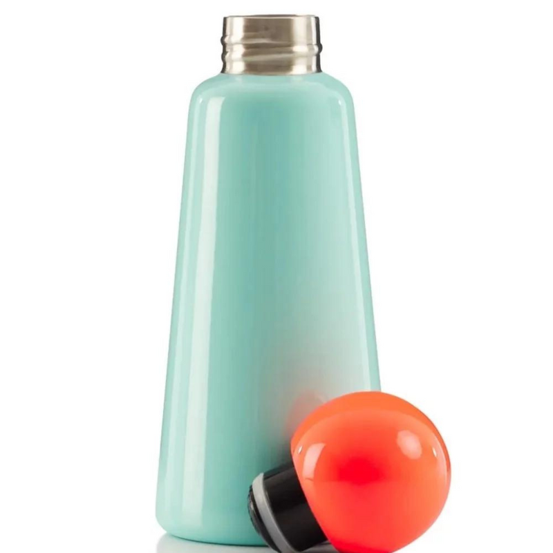 Lund London THERMO FLASK - SKITTLE BOTTLE 500ML - MINT AND CORAL mulveys.ie nationwide shipping