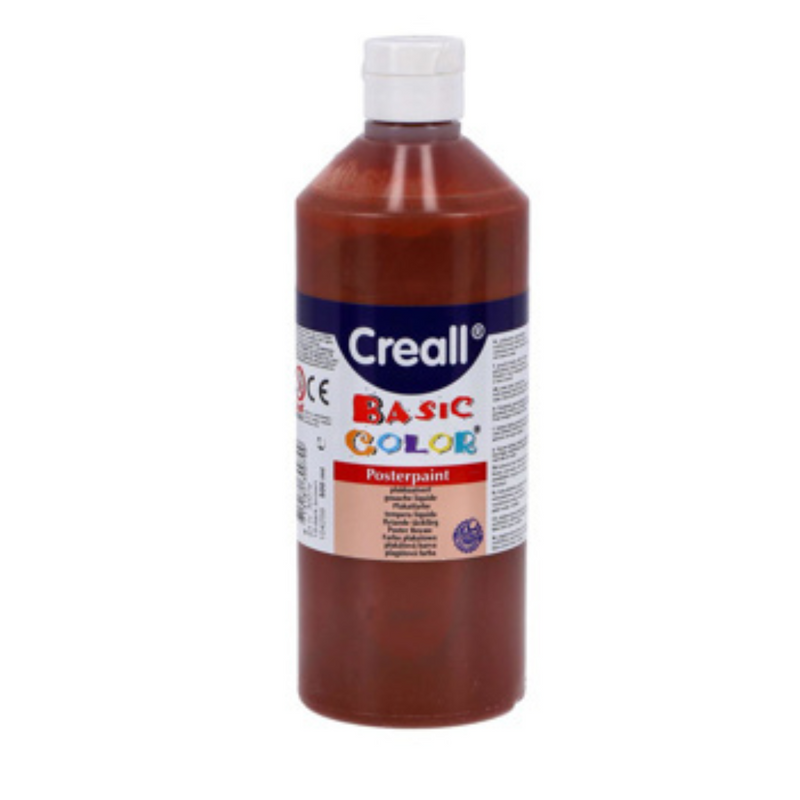 CREALL POSTER PAINT BROWN 500ML mulveys.ie nationwide shipping