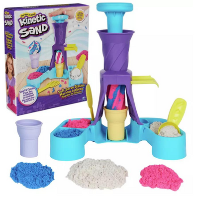 Kinetic Sand Soft Serve Ice Cream Station Playset