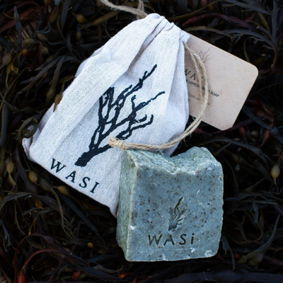 Wasi Lemongrass and Cedarwood Seaweed Soap Mulveys.ie