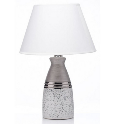 Grange Living Lamp & Shade Silver Design mulveys.ie nationwide shipping