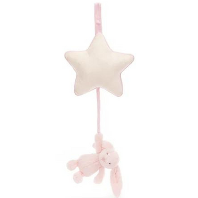 Jellycat Bashful Pink Bunny Musical Pull MULVEYS.IE nationwide shipping