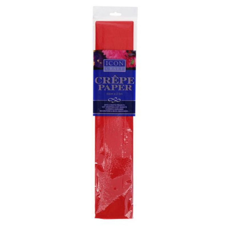 Icon Craft 17Gsm Crepe Paper - Scarlet Red mulveys.ie nationwide shipping