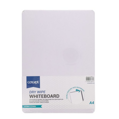 Concept A4 Dry Wipe Board - White mulveys.ie nationwide shipping