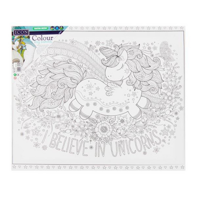Icon 300x250mm Colour My Canvas - Believe In Unicorns mulveys.ie nationwide shipping 