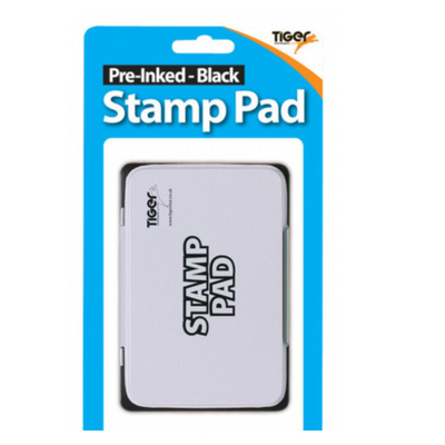 Tiger Stamp Pad, Pre Inked, Metal Lid, 122x84mm Carded mulveys.ie nationwide shipping