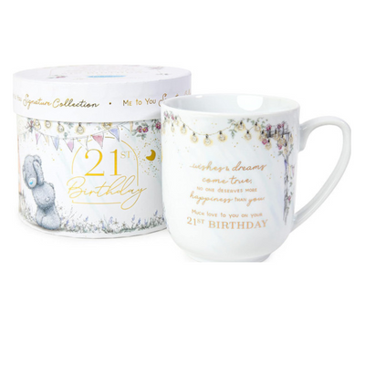 Me To You Bear 21st Birthday Boxed Mug mulveys.ie nationwide shipping