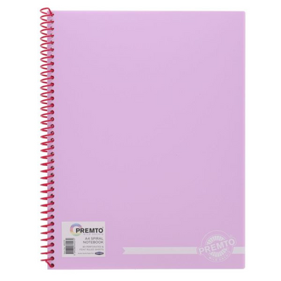 Premto Pastel A4 160pg Pp Spiral Notebook 5 Asst mulveys.ie nationwide shipping