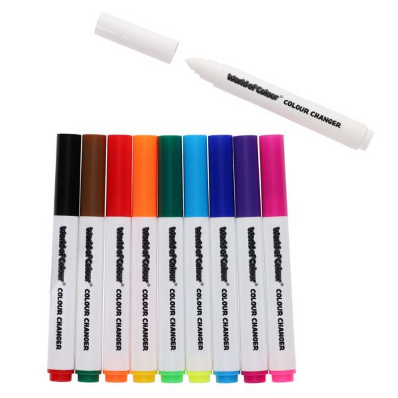 World of Colour Pkt.9+1 Colour Changers Magic Markers mulveys.ie nationwide shipping