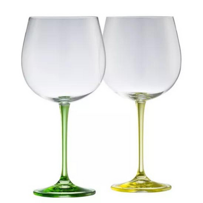 Galway Crystal 'Gin & Tonic' Pair Lemon & Lime