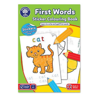 First Words Colouring Book Orchard Toys mulveys.ie nationwide shipping