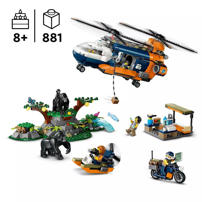 LEGO City Jungle Explorer Helicopter at Base Camp 60437 mulveys.ie nationwide shipping